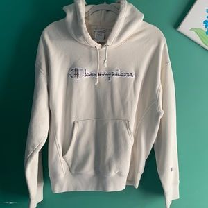 Champion plaid logo hoodie